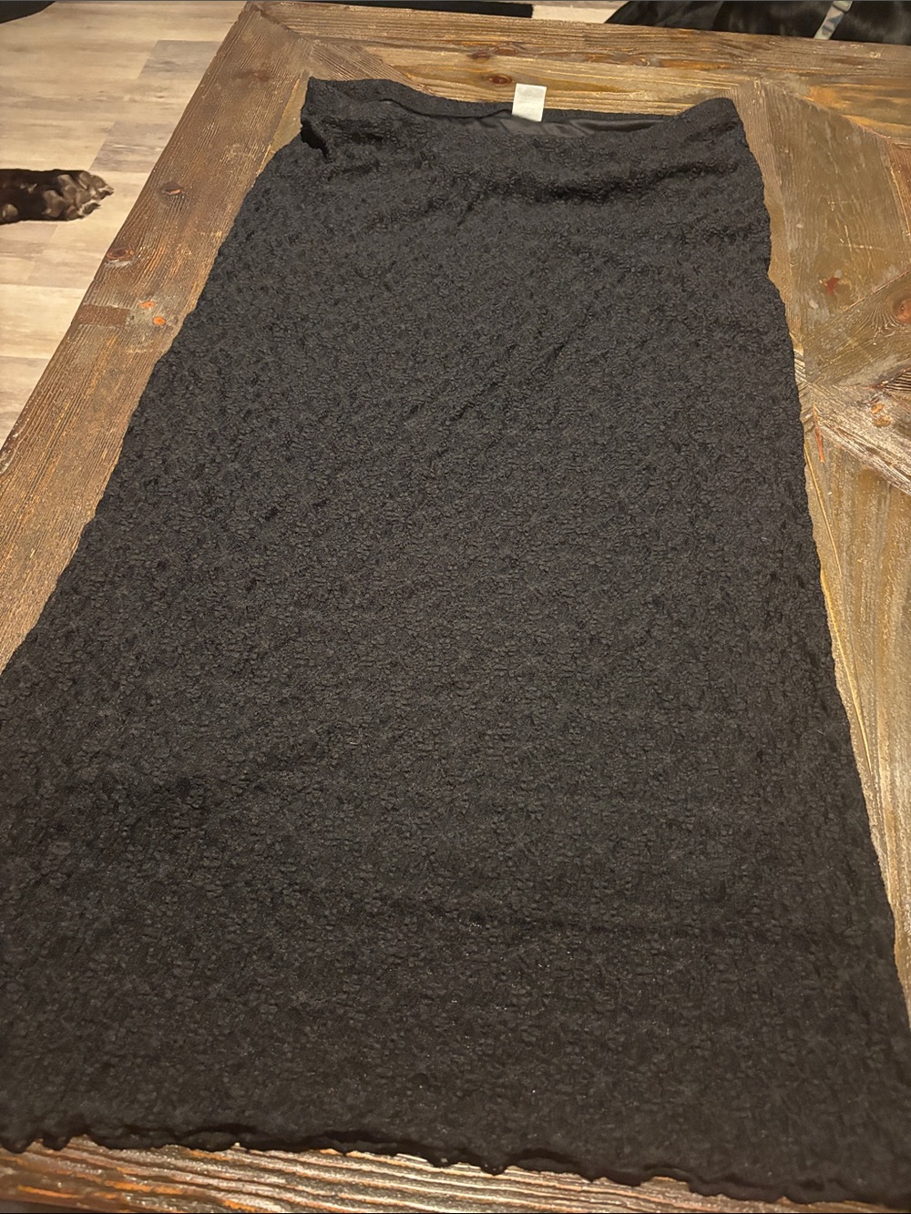2 piece No Boundaries Black Lace Maxi Skirt and long sleeve crop top